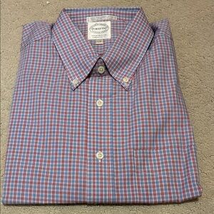 BNIP Forsyth of Canada Men's Classic Red and Blue Plaid Shirt 👵MT